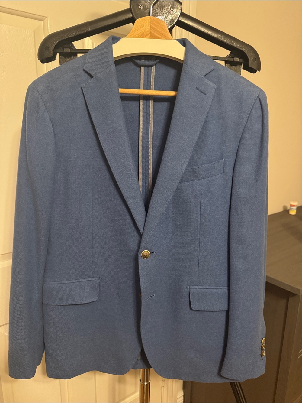 Hackett Men's Blue Sport Coat - Single-Breasted Blazer